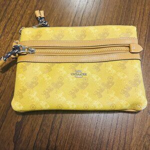 Authentic Coach Clutch/Makeup Bag large